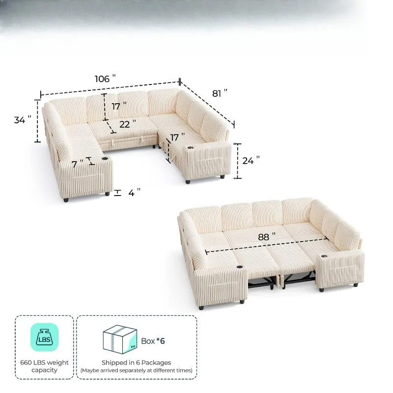 Vacuum compression sofa bed living room balcony tatami single simple corduroy