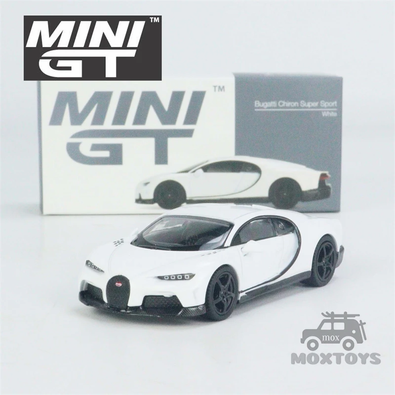 MINI GT 1:64 Bugatti Chiron Super Sport White LHD Diecast Model Car