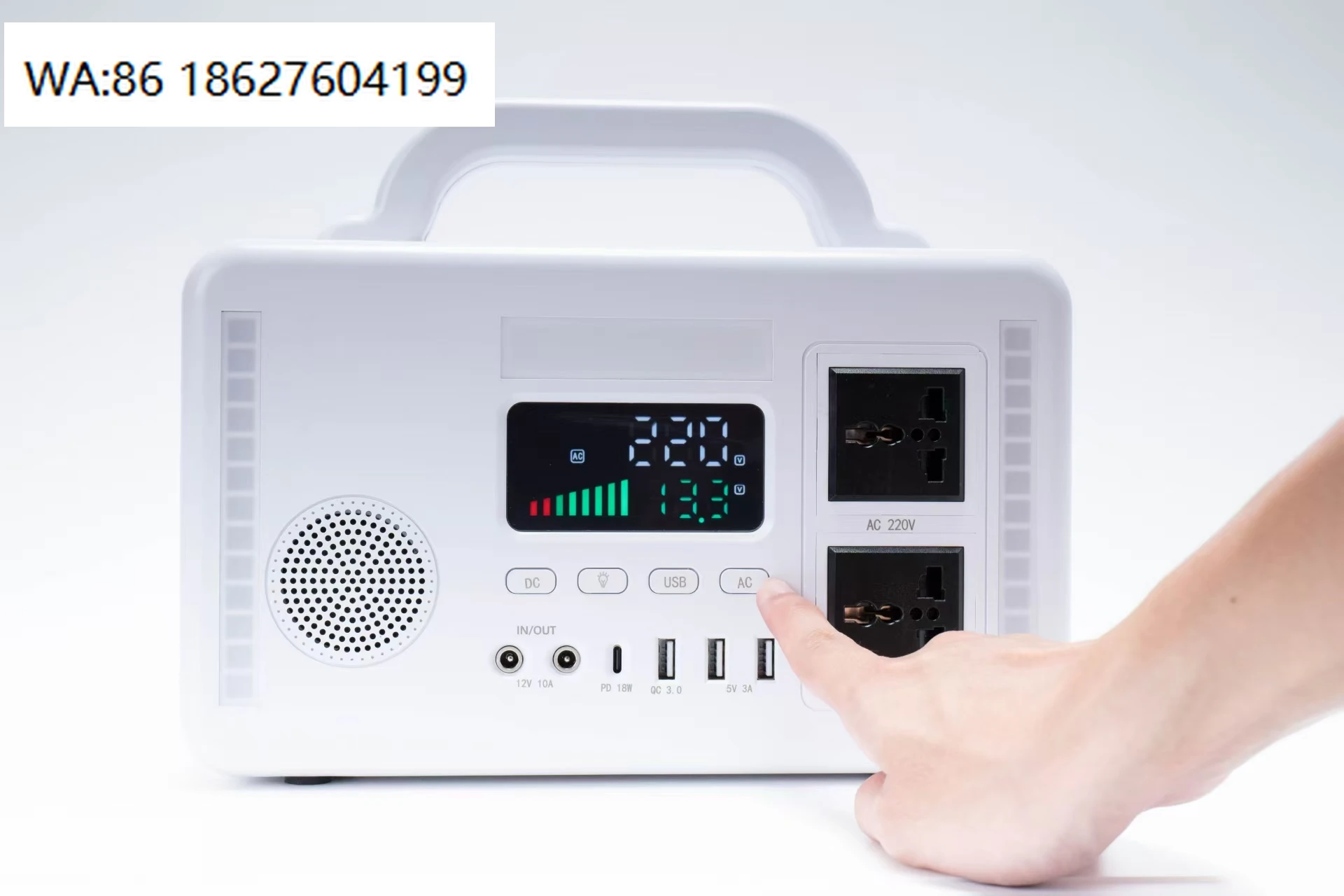 Lightweight High Capacity Solar Generator, Portable Charging Power Station, Outdoor Camping Household Emergency Supply