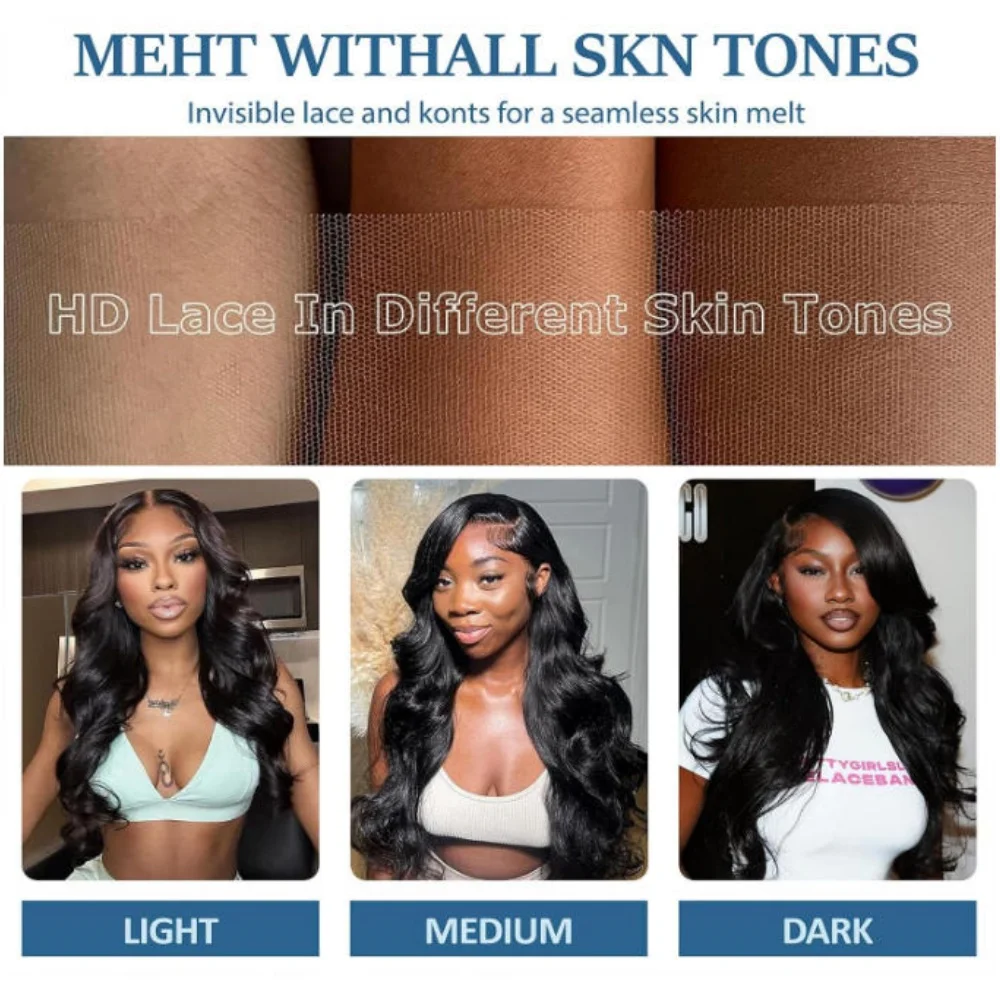 30inch 13x6 lace front wig 250 density  water wave lace front wig  Brazilian natural black high definition lace front water wave wig  pre plucked women's style