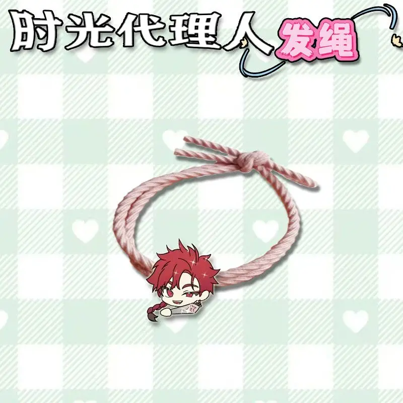 8 個リンククリックアニメチャールズ・ルーカス・ザビエルヘアロープかわいい高弾性ヘッドバンド漫画少女女性ヘアアクセサリーギフト