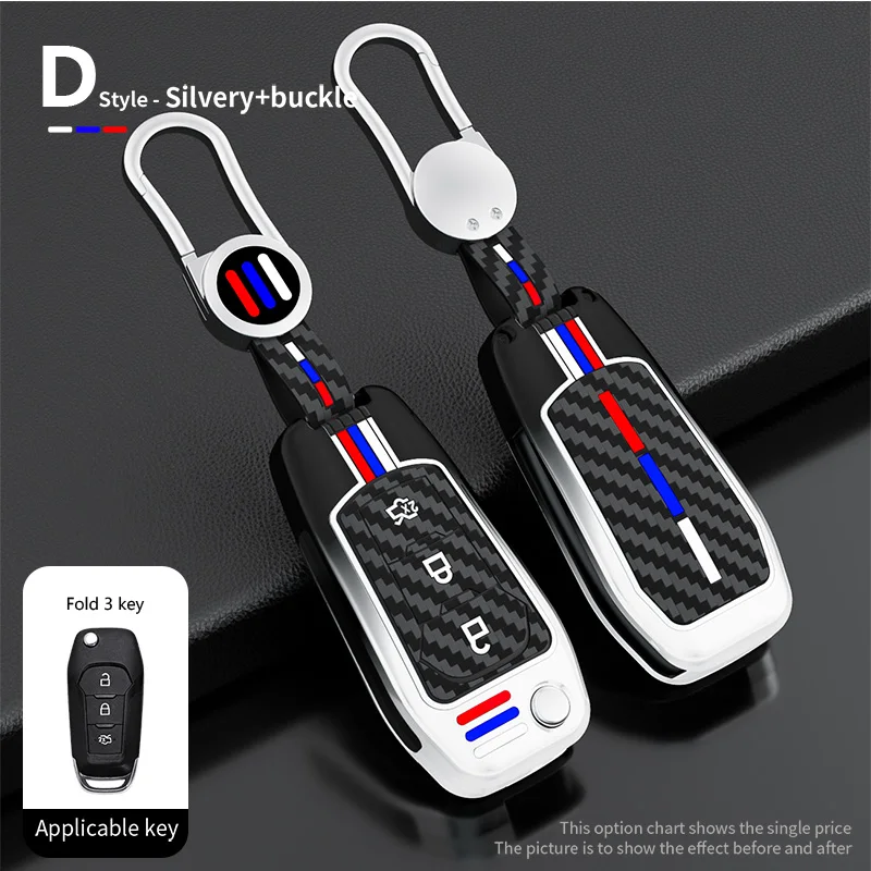 

Car Remote Key Case Cover for Ford Figo 2017 Mondeo 5 Ecosport Fiesta Mk8 Everest Ranger Fusion Kuga Escort F150