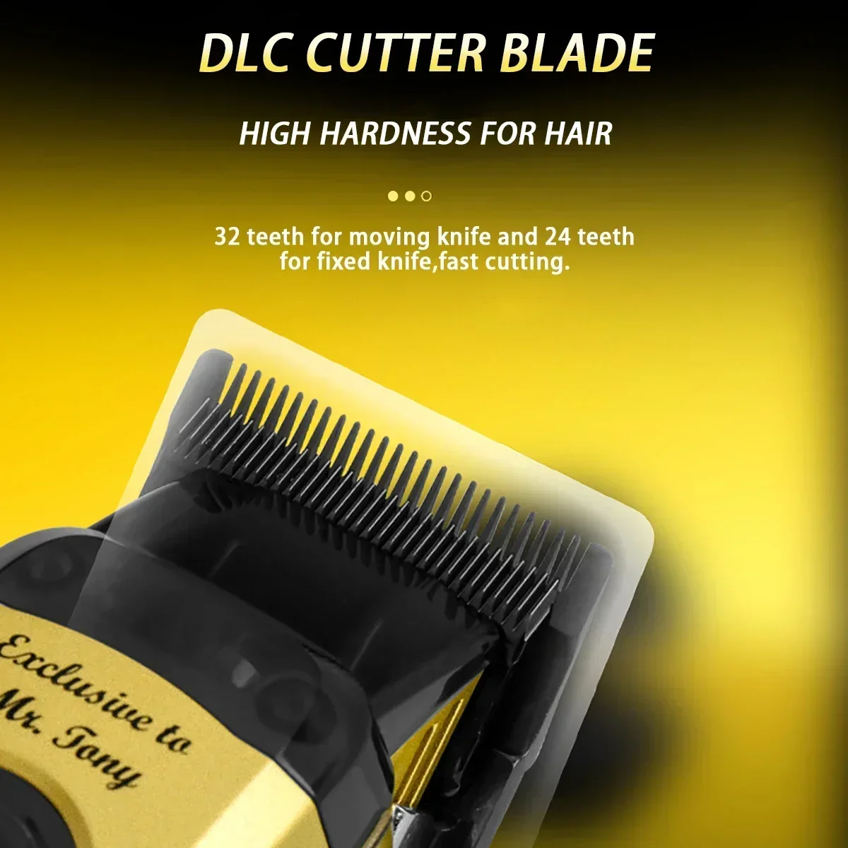 Kemei Km-90-4 Professional Hair Clipper for Men 11500RPM 10W Brushless Motor DLC Blade Base Charger Haircut Machine Hair Trimmer