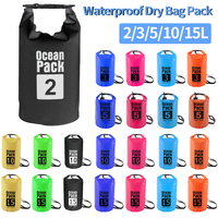 2L/3L/5L/10L/15L Dry Bag Sack Waterproof Bag Ultralight Drifting Swim Phone Storage Pack Waterproof Rafting Beach Bag Water Bag