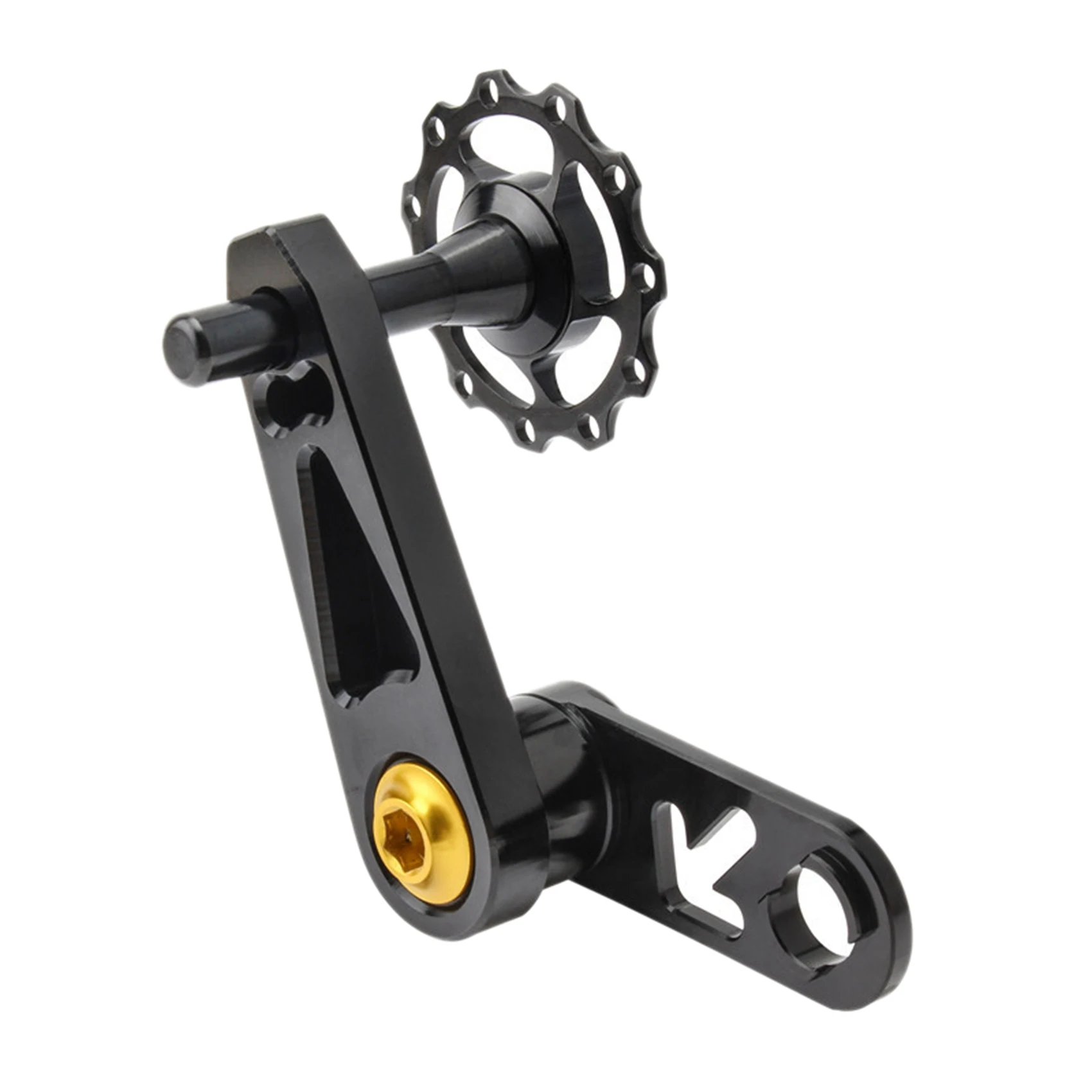 

HOES-2X Folding Bike Chain Tensioner Lightweight Bicycle Guide Wheel Single Speed Rear Derailleur Chain Tensioner