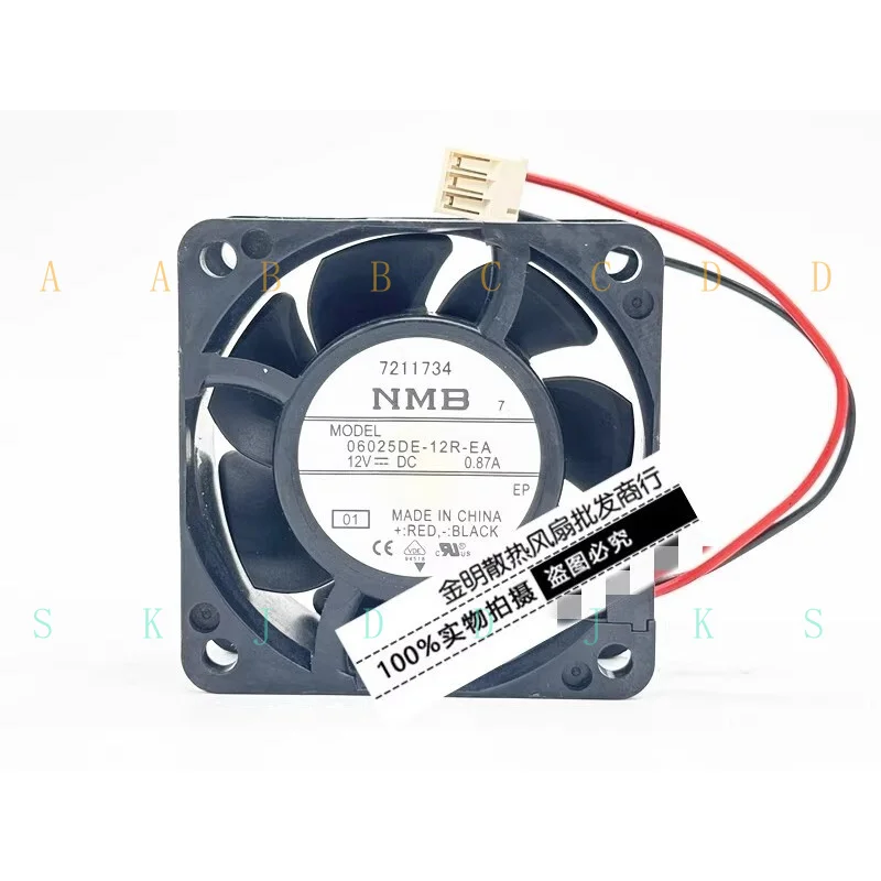 M 1 pcs NMB 6CM 06025DE-12R-EA 12V 0.87A Inverter High Air Flow Cooling Fan