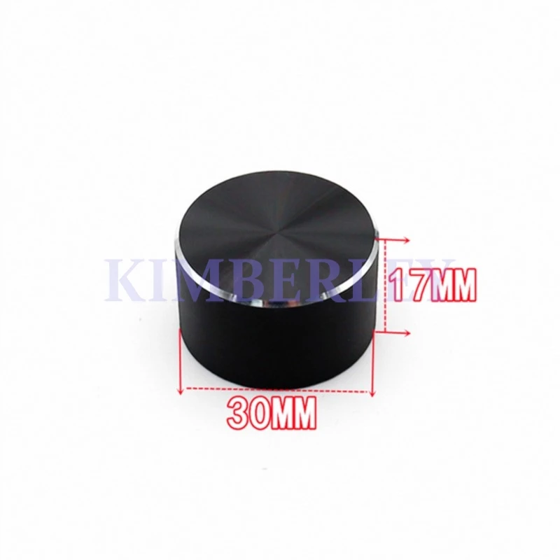 2 قطعة 30 × 17 سبائك الألومنيوم مقبض غطاء الجهد رمز التبديل غطاء المعدات الكهربائية/مضخم الطاقة حجم المقبض غطاء #4