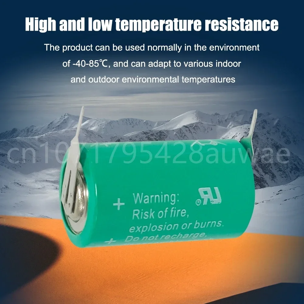2PCS Original Brand New CR1/2AA 950mAh CR14250 Primary Lithium Battery for PNC CNC Machine Tools Alarm Clock Gas Water Meter