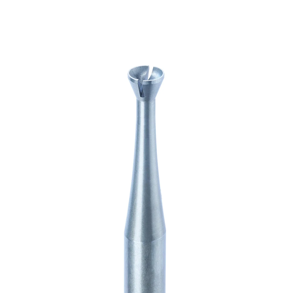 SUPER Q 2C2 Cup Bur Tool Steel Milling Cutter Super-Thin Sides & Cutting Edges Stone Setters Hollow Drill Bur for Rounding