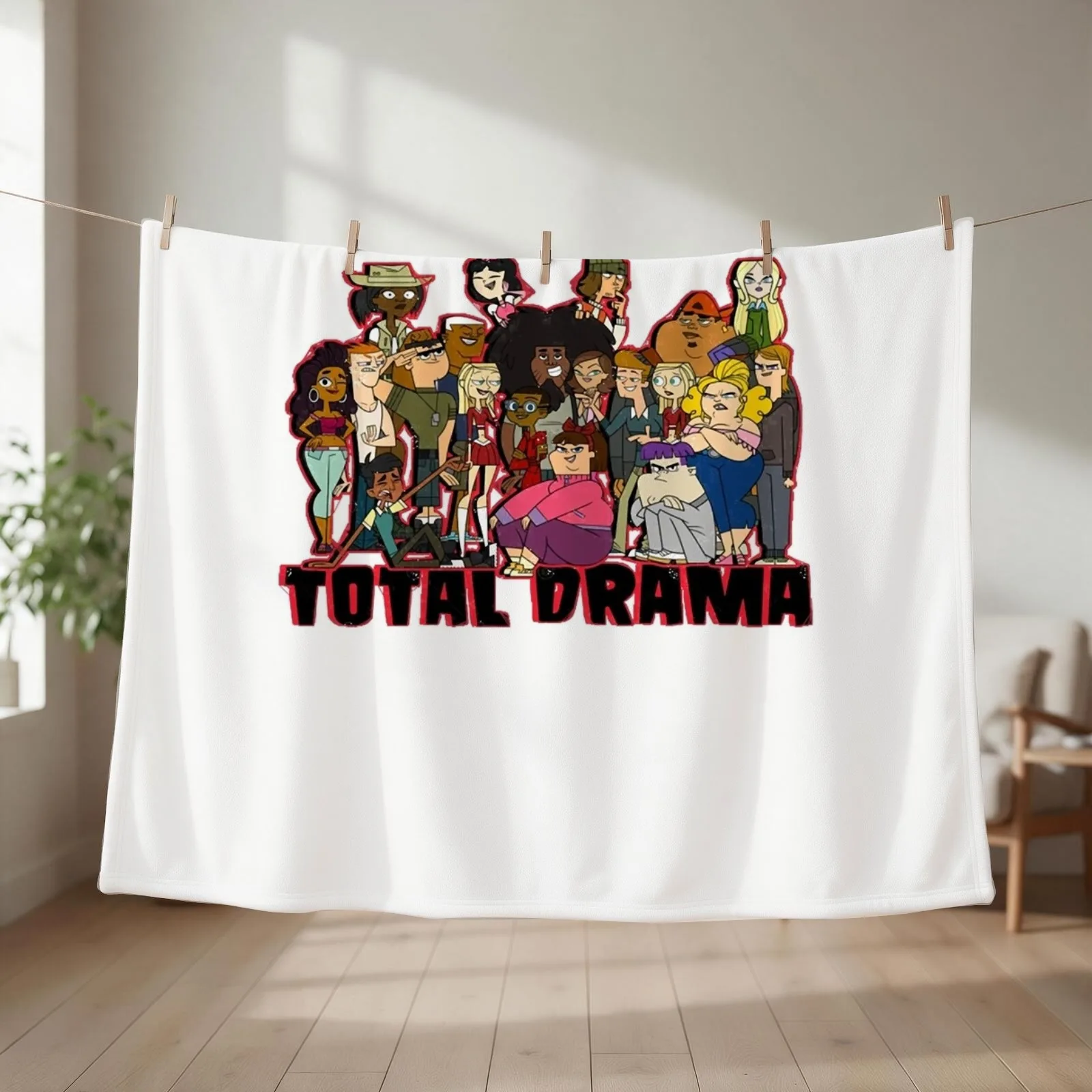 total drama Throw Blanket Flannel Fabric blankets and throws Decorative Sofas Stuffeds Blankets