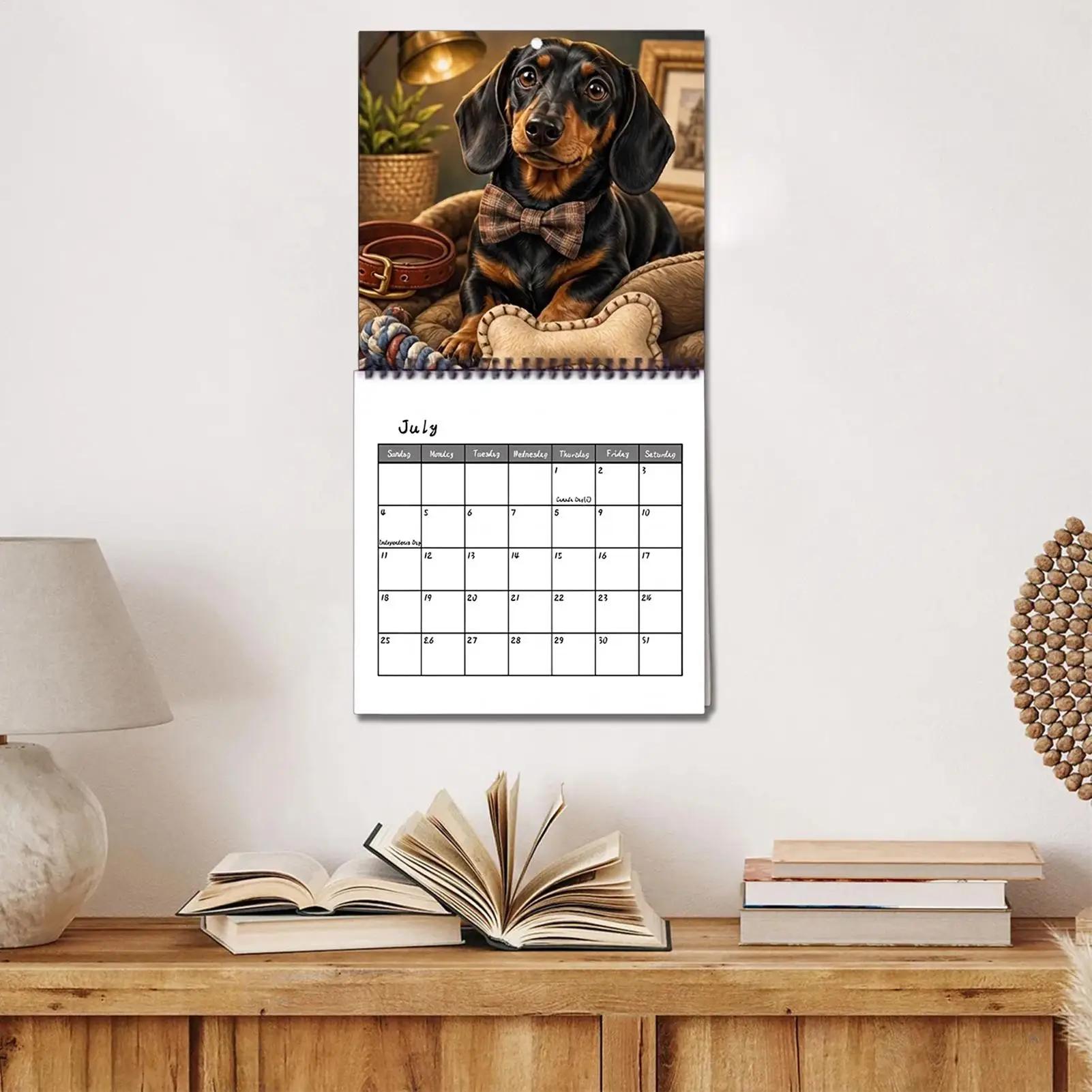 Dachshund 2027 Wall Calendar Thick Paper Animal Wall Planner Monthly Dachshund Planner Calendar For Dog Lovers Home Living Room