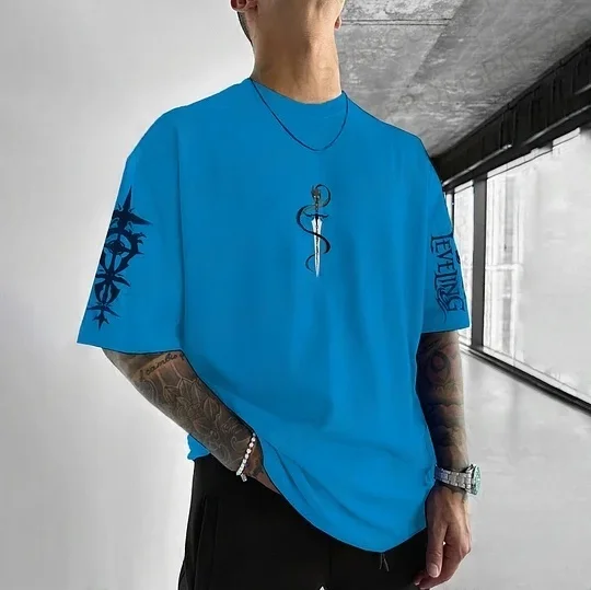 2025 Solo Leveling Official Anime T-Shirt - Licensed Cotton Oversized Y2K Streetwear for Otaku, Casual Wear & Comic Conventions