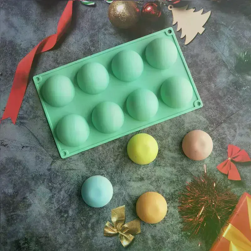 3D Ball Round Half Sphere Silicone Mold For DIY Baking Pudding Mousse Chocolate Eco-Friendly Cake Mold Kitchen Accessories Tools