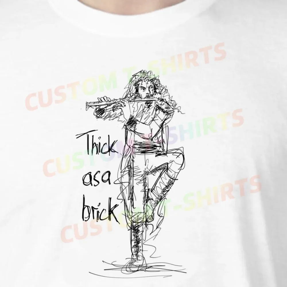 

12 109_Ian_Anderson_–_Jethro_Tull Fans' comic-style hand-drawn pattern T-shirts for both men and women in summer