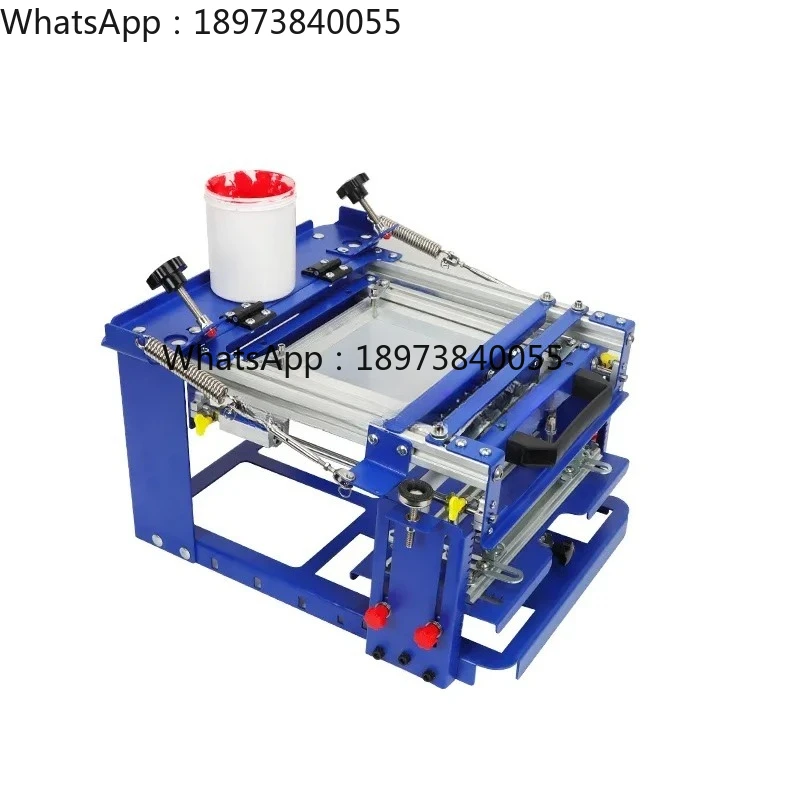 2026-E-Class Compact Front/Back Push-Pull Curved Screen Printing Machine with 300*250mm Screen for Precise Printing
