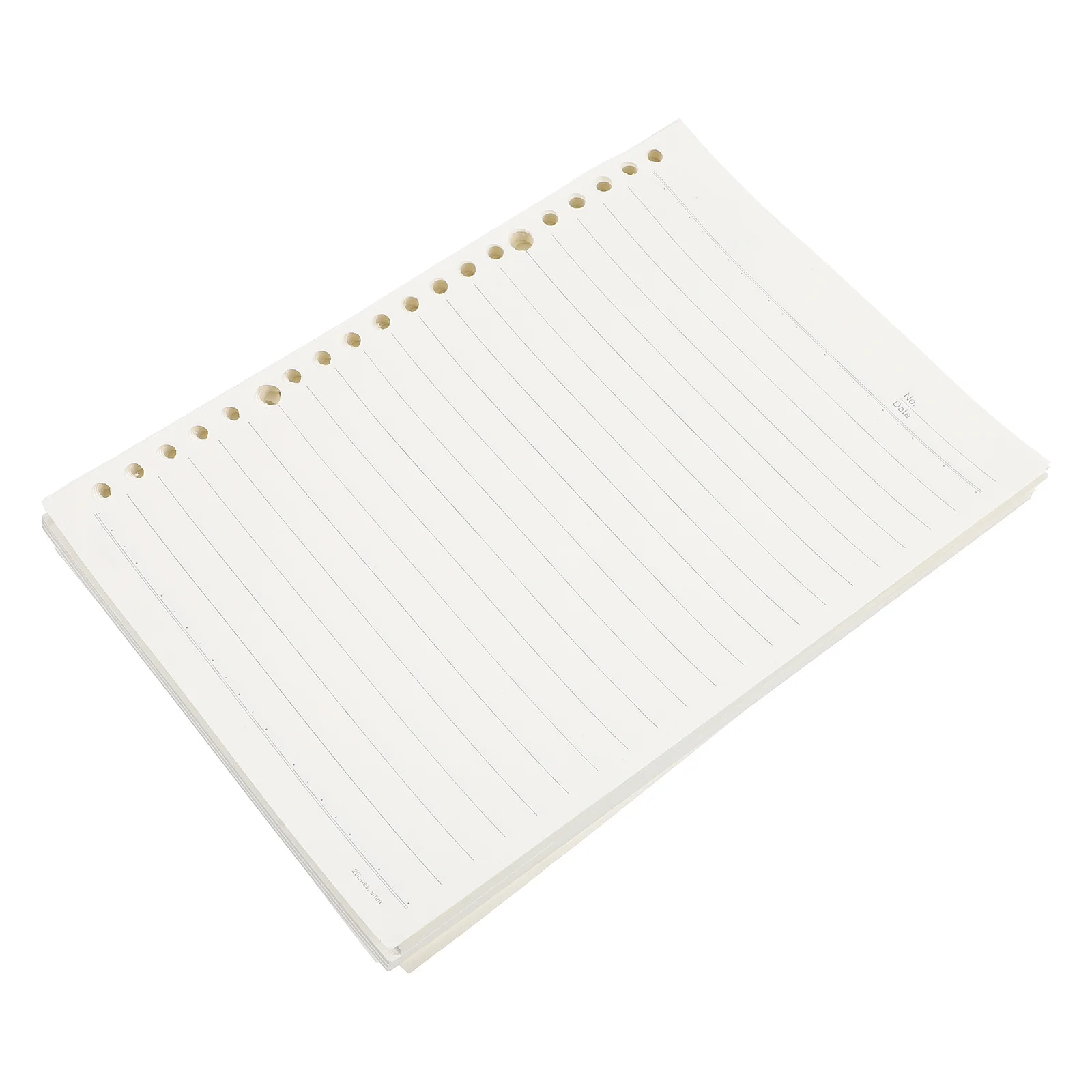 150Pcs A5 Loose-Leaf Replacement Tasteless Thick Hard Suitable for Writing Notes Planning A5 Loose-Leaf Paper