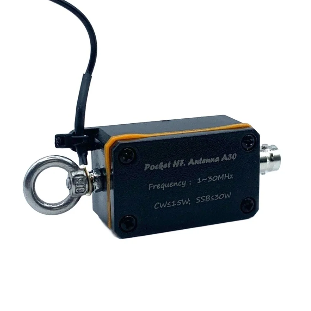 HF Shortwave For Antenna For A30 1-30MHz Portable Broadband Balun 50 Ohm BNC Connector Metal Black For Amateur Radio