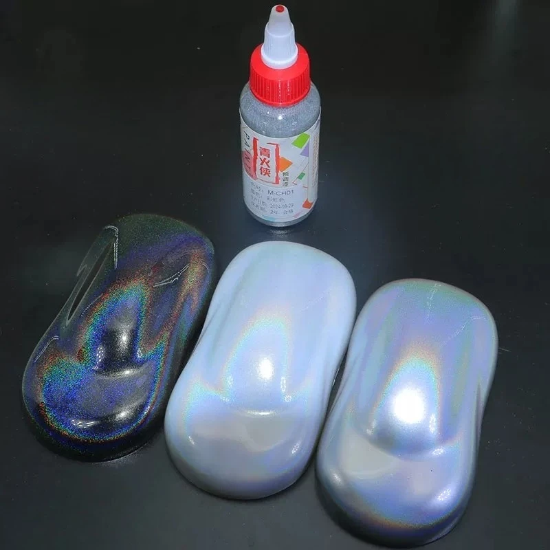 50ML Laser Iridescent Model Paint Oil Based Pre Mixed Paint Ready To Use Pearlescent Pigment for Model DIY Craft Painting