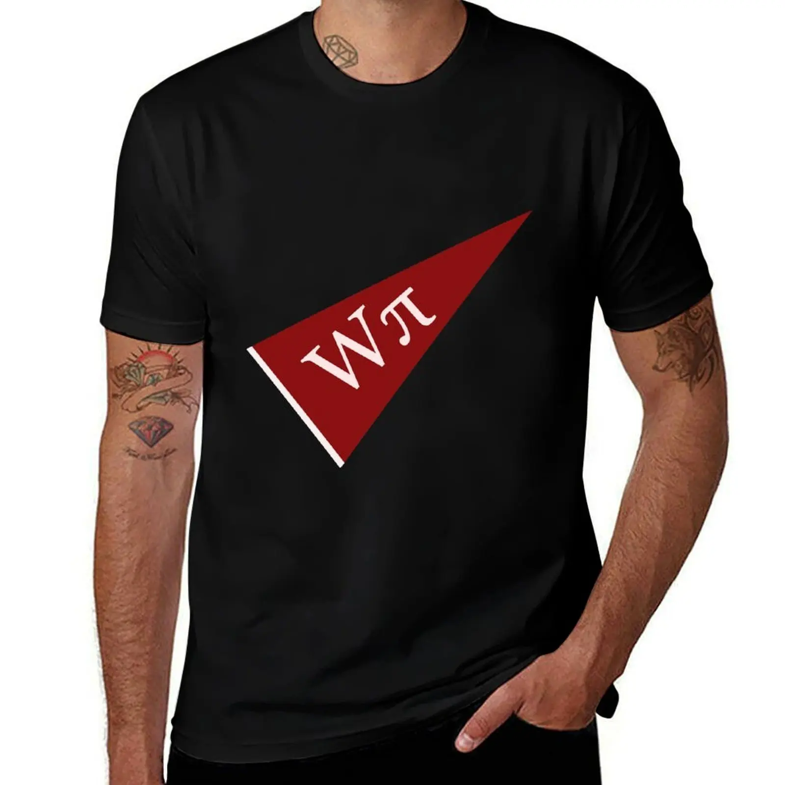 Worcester Polytechnic Institute WPI Pennant Pi Symbol T-Shirt Work Comfort for Men T-Shirt