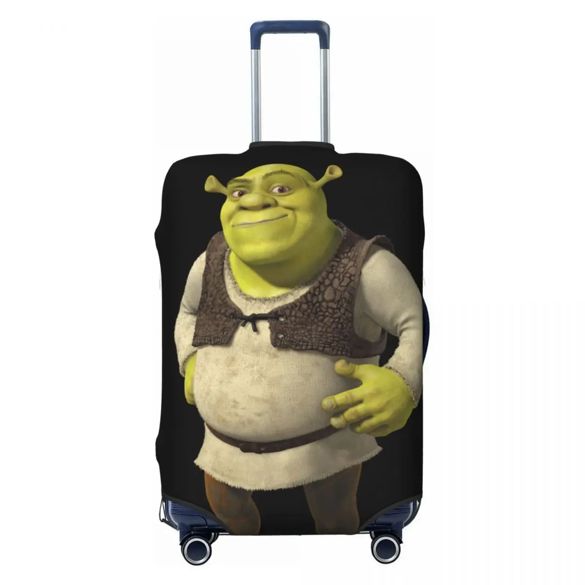 

Funny Shrek Luggage Cover Protector Washable Monster Travel Suitcase Covers