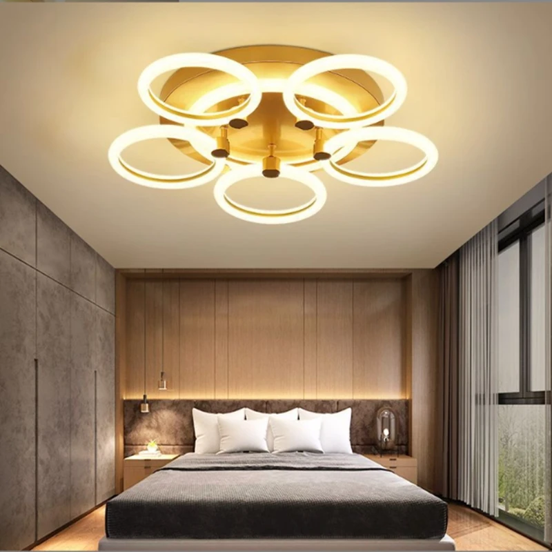 Modern Bedroom Living Room Ceiling Lamp Originality Intelligent LED Indoor Decorate Luminaires Fashion Restaurant Chandelie