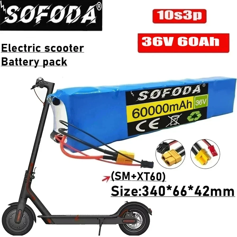 

10S3P 36V 60000mAh 36v Electric Scooter Battery Pack 18650 Lithium for M365 Electric Scooter 36v Battery Scooter