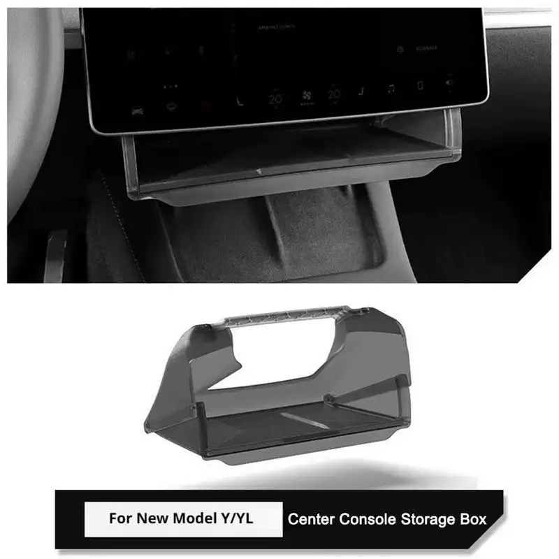 For Tesla Model 3 Y Screen Storage Box Hidden Organizer Tray Refreshed Model  Interior Dashboard Accessories view 4