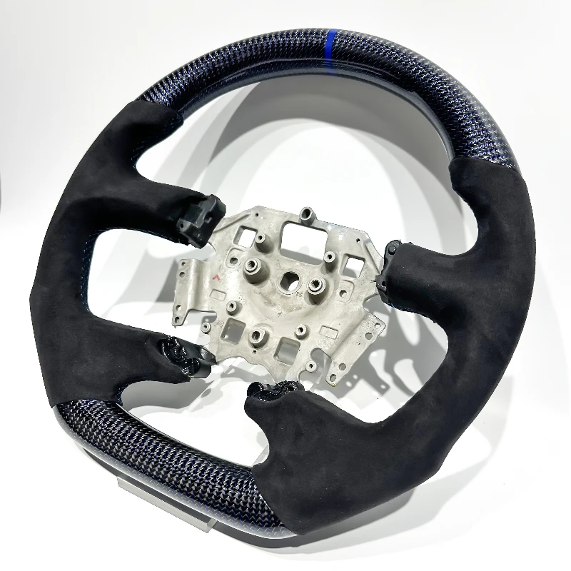 Blue twill carbon fiber steering wheel for Ford Falcon - Durable Performance Auto Accessory