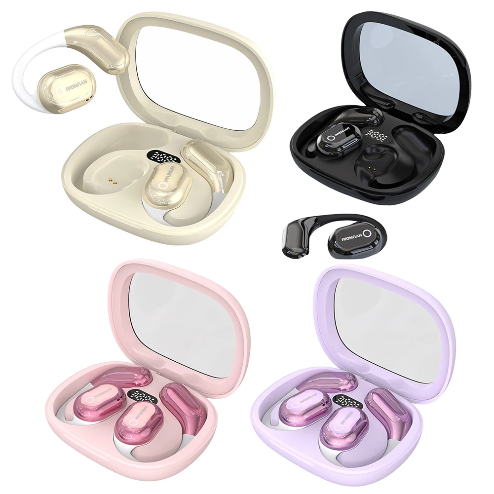 144 لغة AI في الوقت الحقيقي سماعات أذن ثنائية الاتجاه متوافقة مع بلوتوث 5.4 جهاز مترجم سماعات أذن للترجمة لنظام Android وiOS