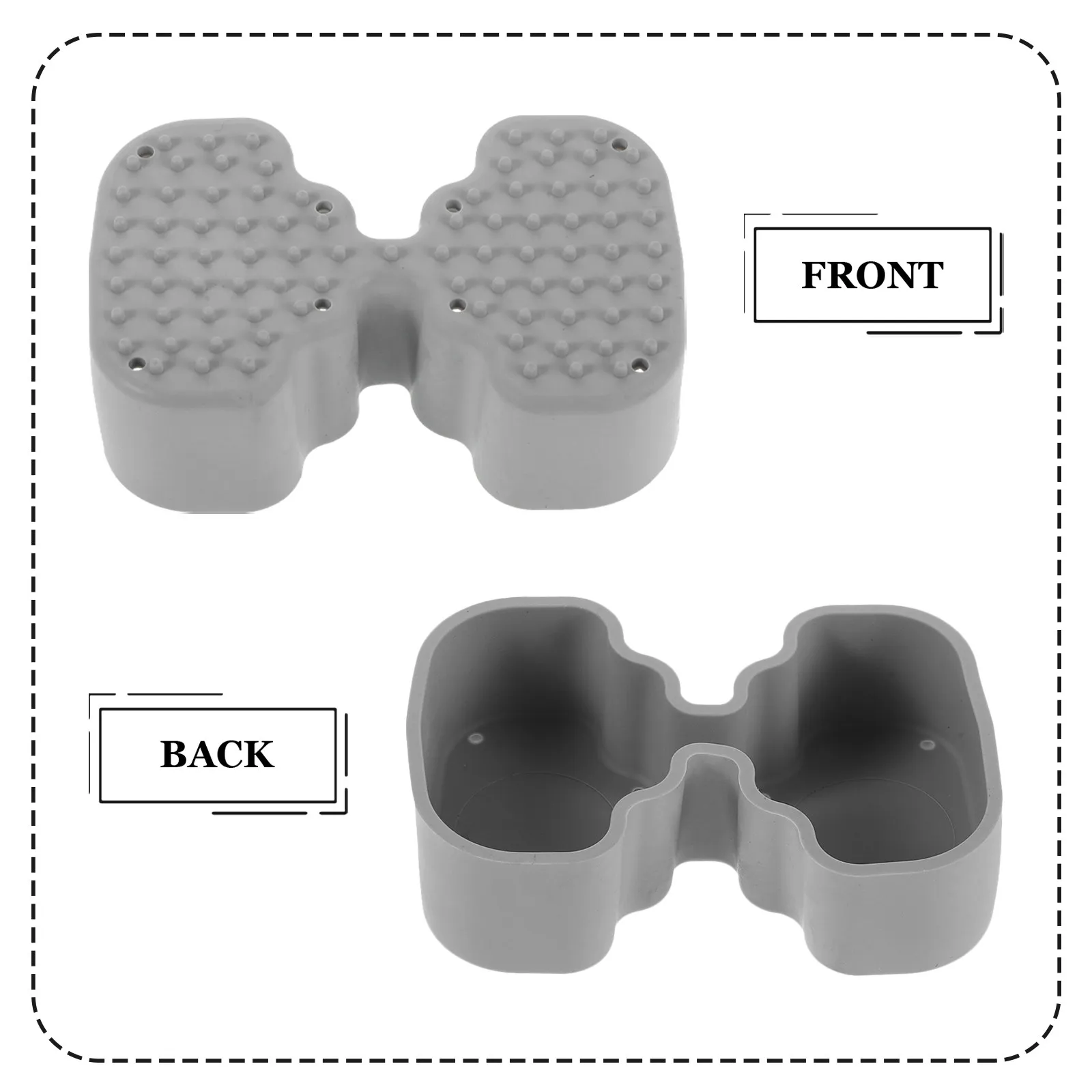 4Pcs Waterproof Chair Leg Rubber Cap Replacement For Seniors Anti- Feet Set Shower Stool Bath Caps Textured