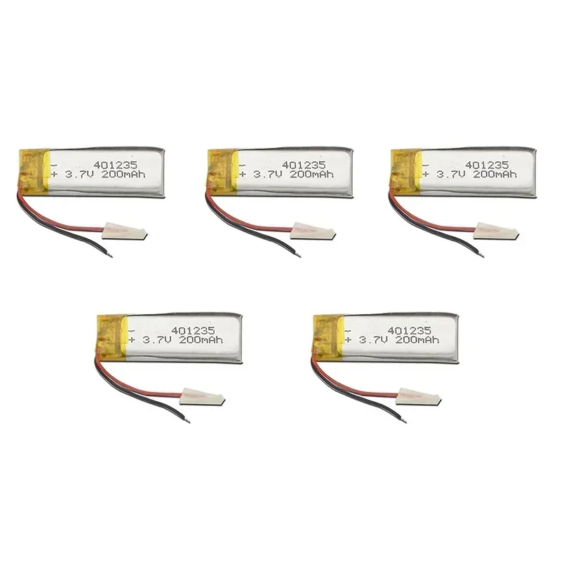 1PC Banggood 3.7V 200mAh 401235 041235 Lipo Polymer Lithium Rechargeable Li-ion Battery Cells for GPS Bluetooth MP4 MP5 Toys