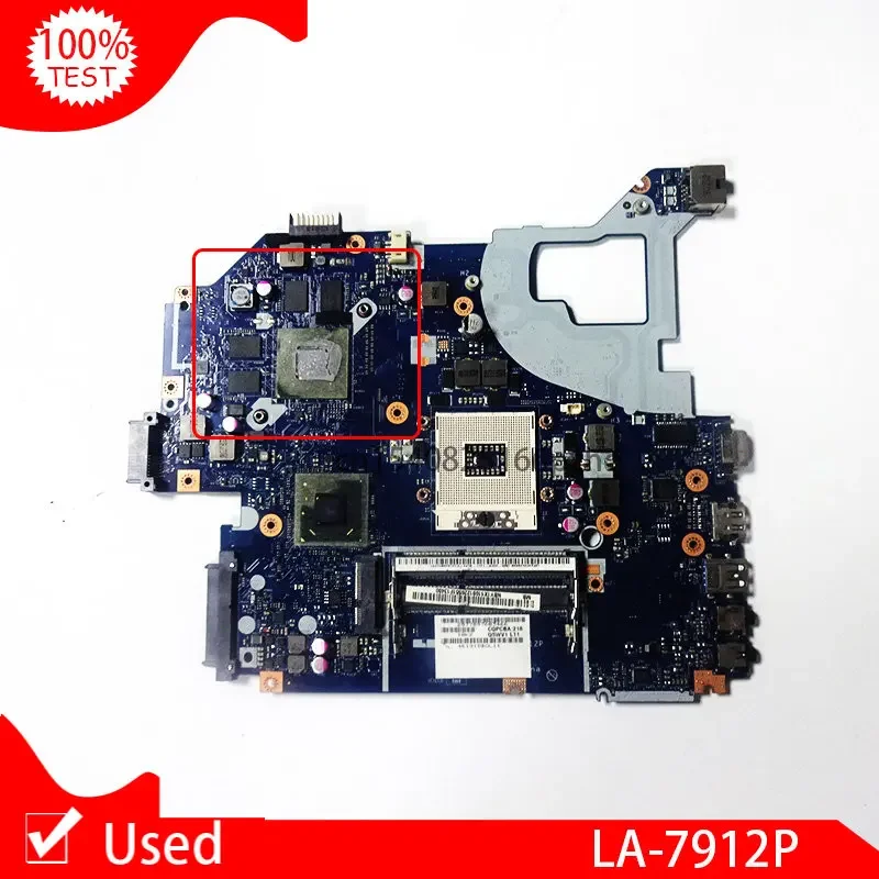 Used LA-7912P For Acer V3-571G V3-571 E1-571 DDR3 Laptop Motherboard Q5WVH LA 7912P HM77 Chipset Fit I3 I5 I7 Cpu