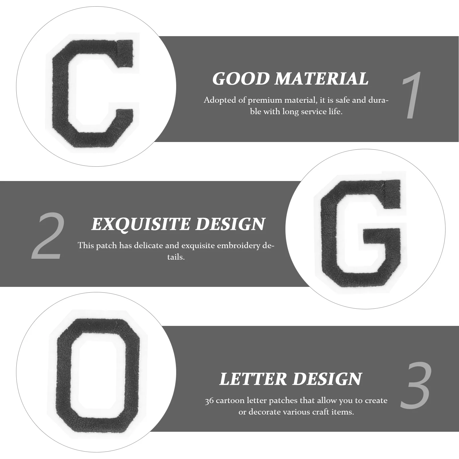 

52Pcs Alphabet Letter Patches Multipurpose Iron on Sewing Accessories Decorative Garment Appliques for Clothes Bags Shoes Repair