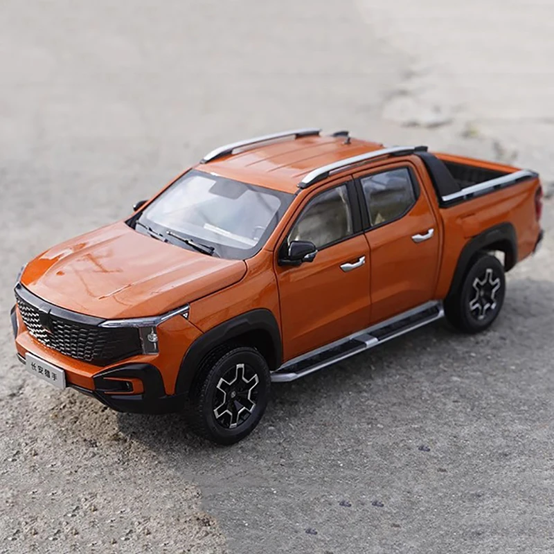 Original forChangan Hunter pickup truck model 1:18 2024 extended range pickup truck alloy simulation car model