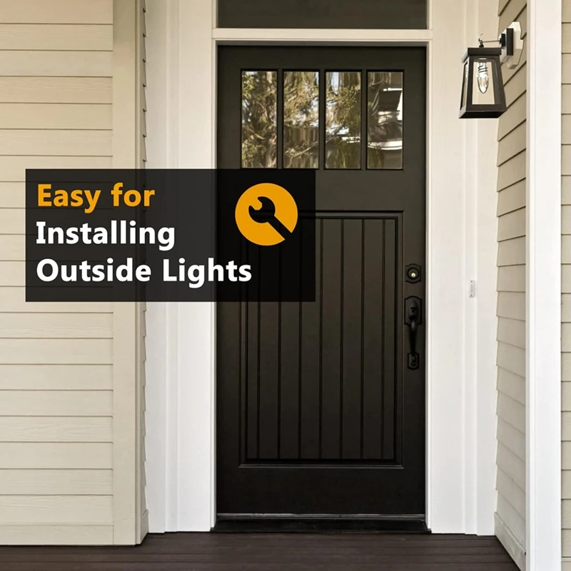 AC88-Octagon Siding Mounting Kit, 8141 Vertical Siding Lamps Mounting Plate Siding Light Blocks For 1/2Inch Lap Siding