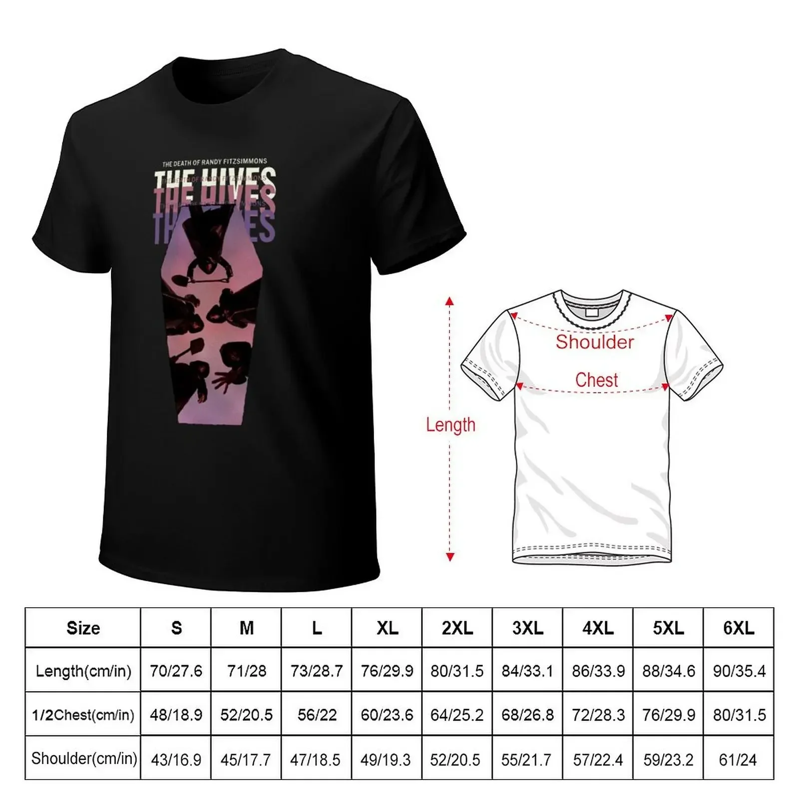 The Death of Randy Fitzsimmons by The Hives T-shirt customs cute clothes summer tops T-shirts for men cotton