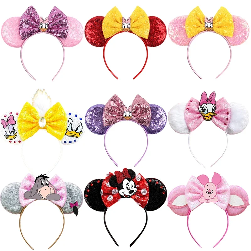 

Disney Mickey Mouse Hairbands Daisy Duck Ear Headband for Adults Donald Duck Headbands Women Girls Hair Accessories Kids Gifts