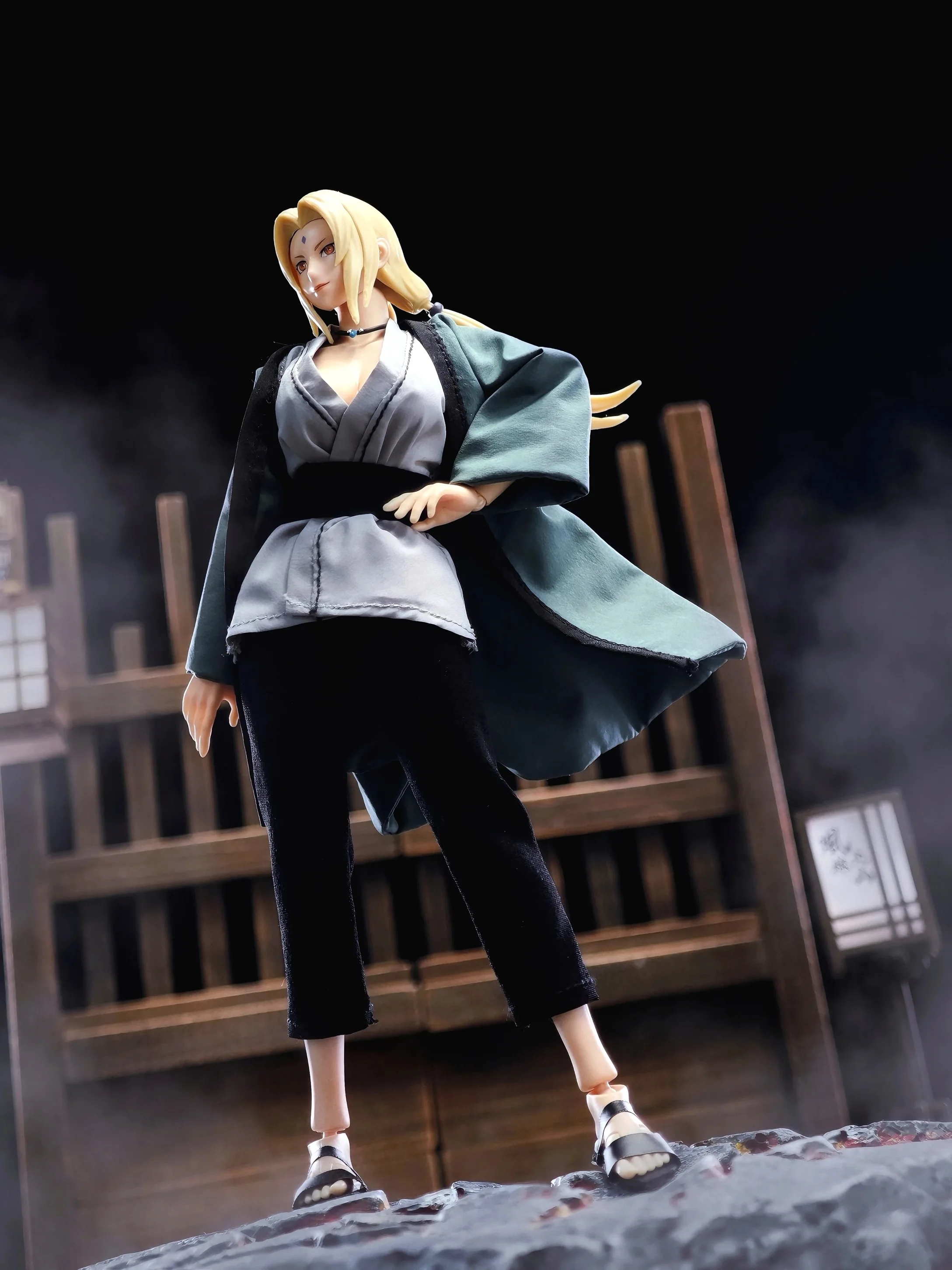 

NARUTO SHF Tsunade Cloth Clothes Suit Anime Action Figure Clothes Toys Accessories 1/12 Model 6Inch Body Coat