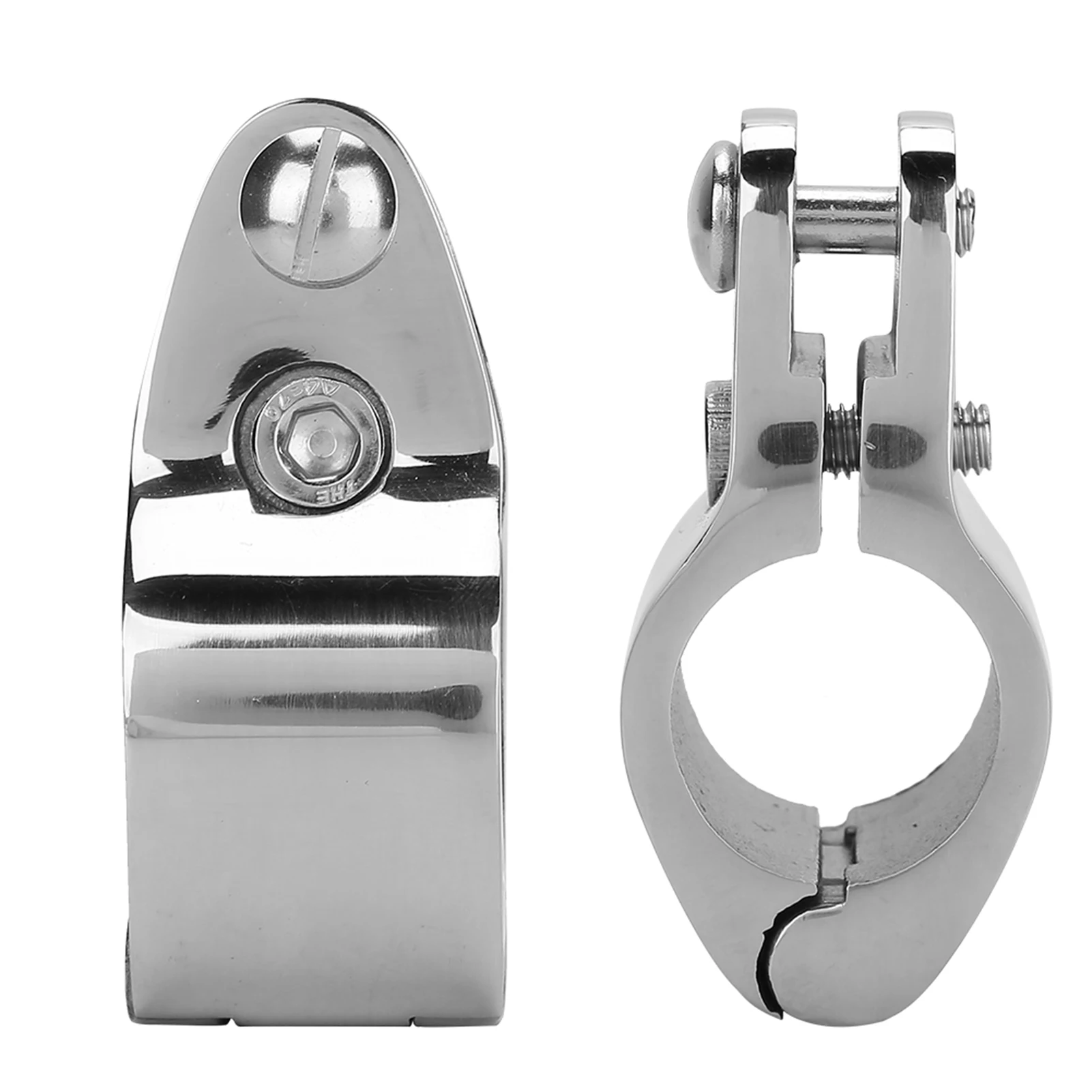 2pcs Stainless Steel Boat Marine Hinged Upper Jaw Slide Hardware Fittings