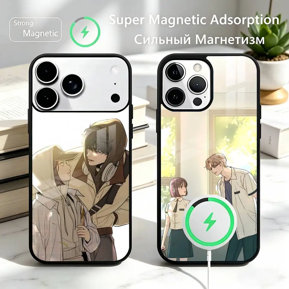 Operations T-True Love Phone Case For iPhone17,16,15,14,13,12 Plus,Pro Compatible with magnetic wireless charging