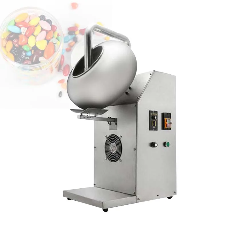Peanut Chocolate Sugar Coating Machine Stainless Steel Candy Coater Machine Waxing Machine