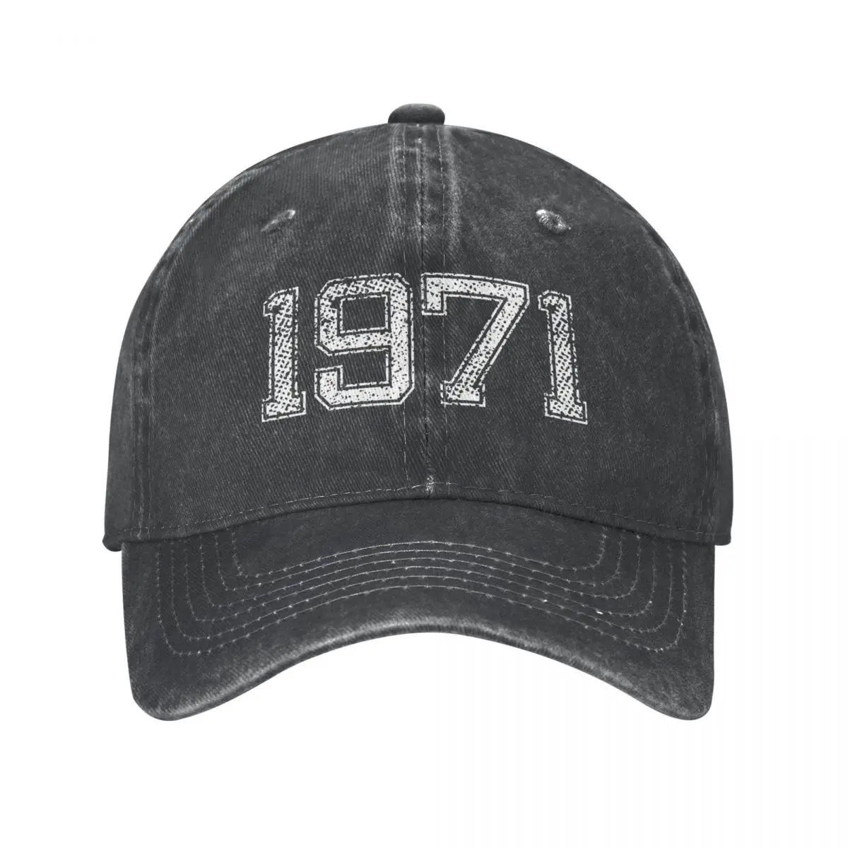 

Vintage Retro 1971 50th Birthday Unisex Style Baseball Caps Distressed Washed Hats Cap Retro Outdoor Running Golf Snapback Hat