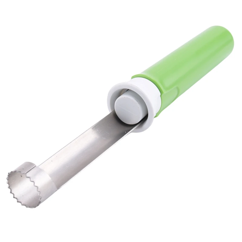 Peladora y peladora de núcleo de fruta telescópica, peladora de verduras 2 en 1 multifuncional de acero inoxidable, duradera A