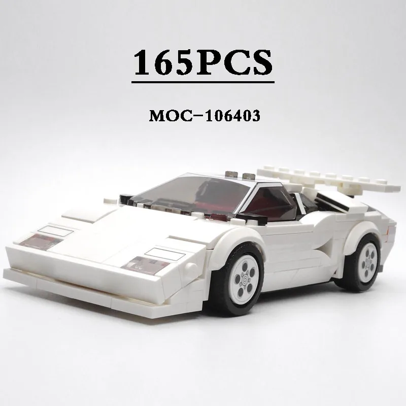 Classic Car 76908 Tuning Kit MOC-106403 Supercar Toy Building Block Model 165PCS Car Model Kids Birthday Gift Christmas Gift