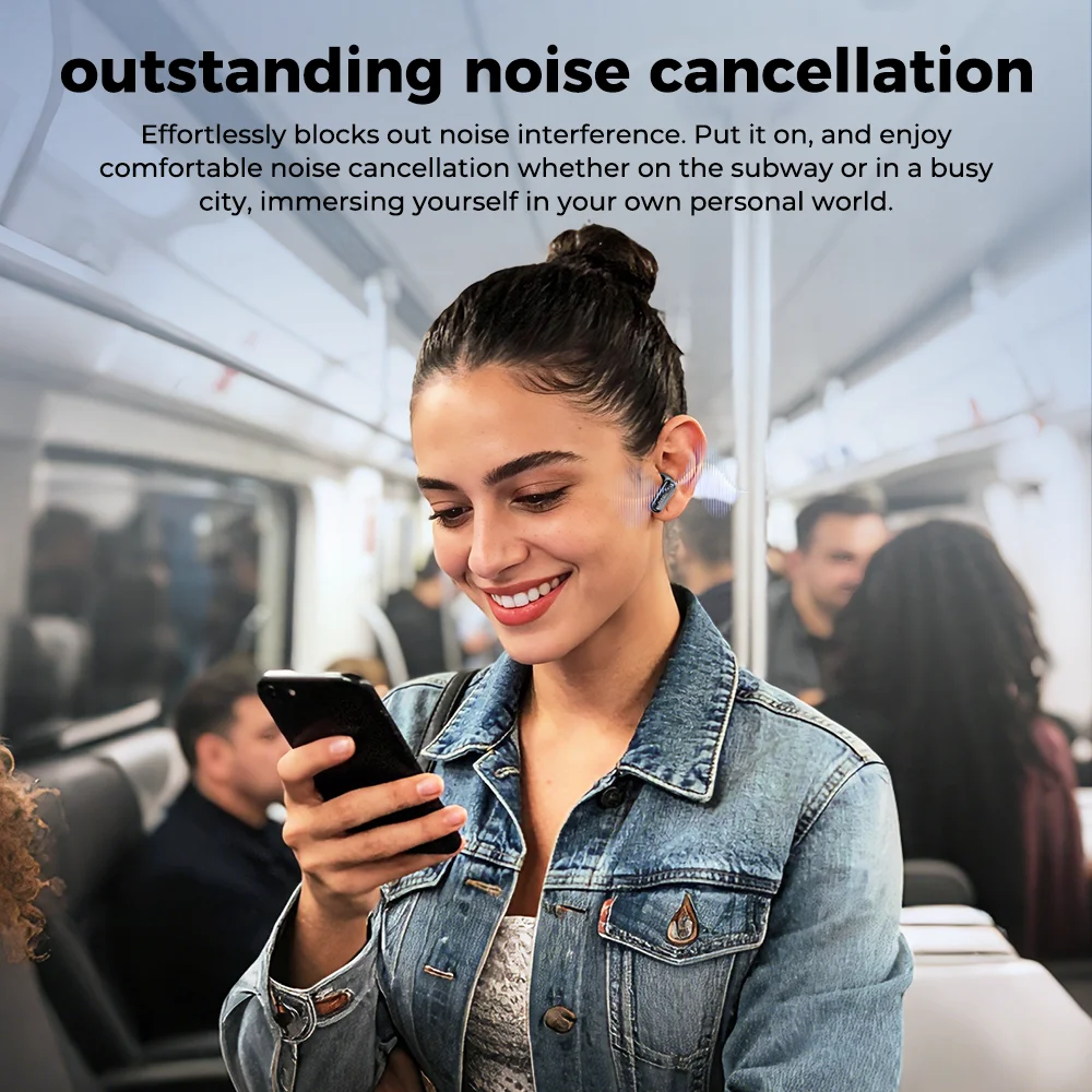 New HTC NE68 TWS Earbuds Bluetooth 6.0 Smart Touchscreen Case 134-Language AI Translator ANC IPX5 Waterproof 48H Playtime image 5
