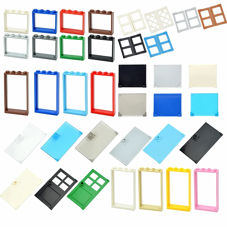 2026 new Bricks 1x4x6 Educational Creative Compatible Thick Window Door FrameBuilding Blocks