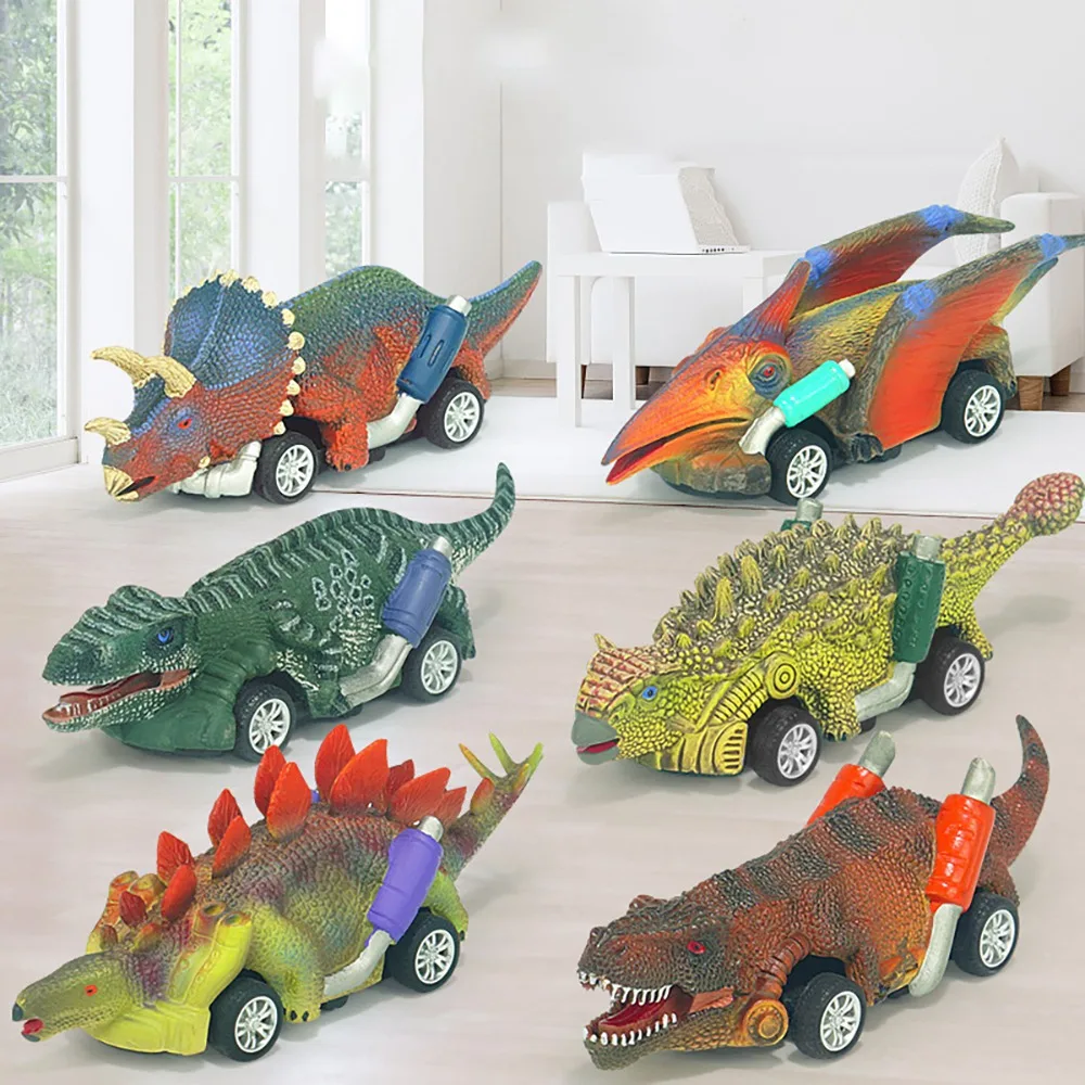 Dinosaurus Speelgoed Terugtrekken Auto 'S Dinosaurus Speelgoedauto Voor Kinderen Peuters 3-12 Jaar Oud Jongens Meisjes Dino Speelgoed Spelen Set Kids Cadeaus