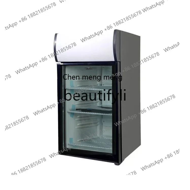 AB02  Glass Door with Lock Fresh-Keeping Food Sample Cabinet Refrigerated Air-Cooled Frost-Free Refrigerator