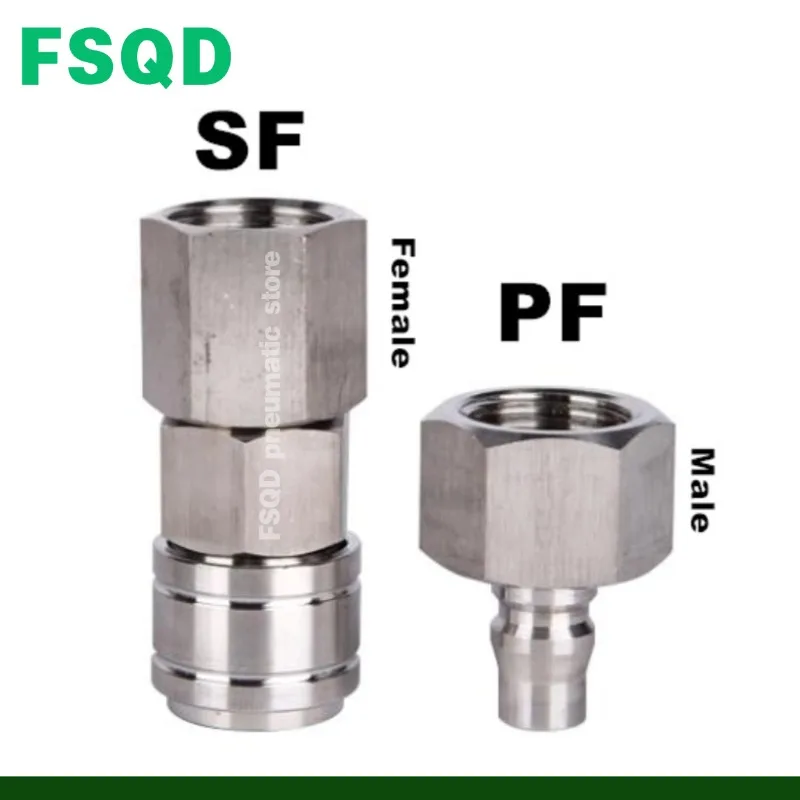 Quick Connector One-Hand Operation 304 Stainless Steel Type C Selflocking SP PP SF PF SH PH SM PM 10 20 30 40 Pneumatic Fitting