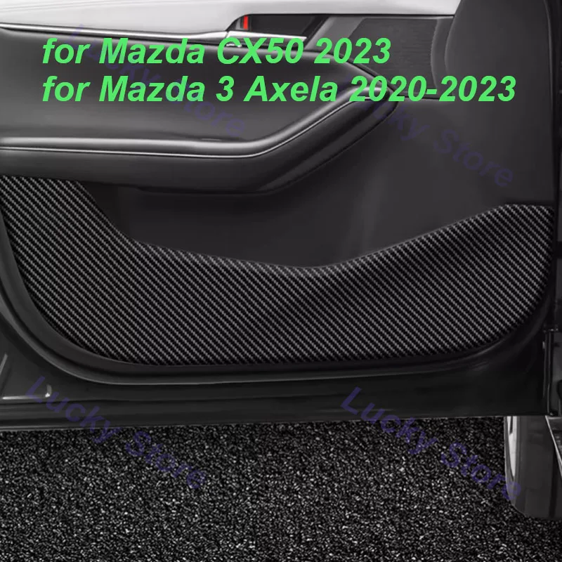 

Car Door Anti-kick Mats for Mazda 3 Axela 2020-2023 CX50 2023 Protective Pad Cover Wear-Resistance Leather Interior Accessories